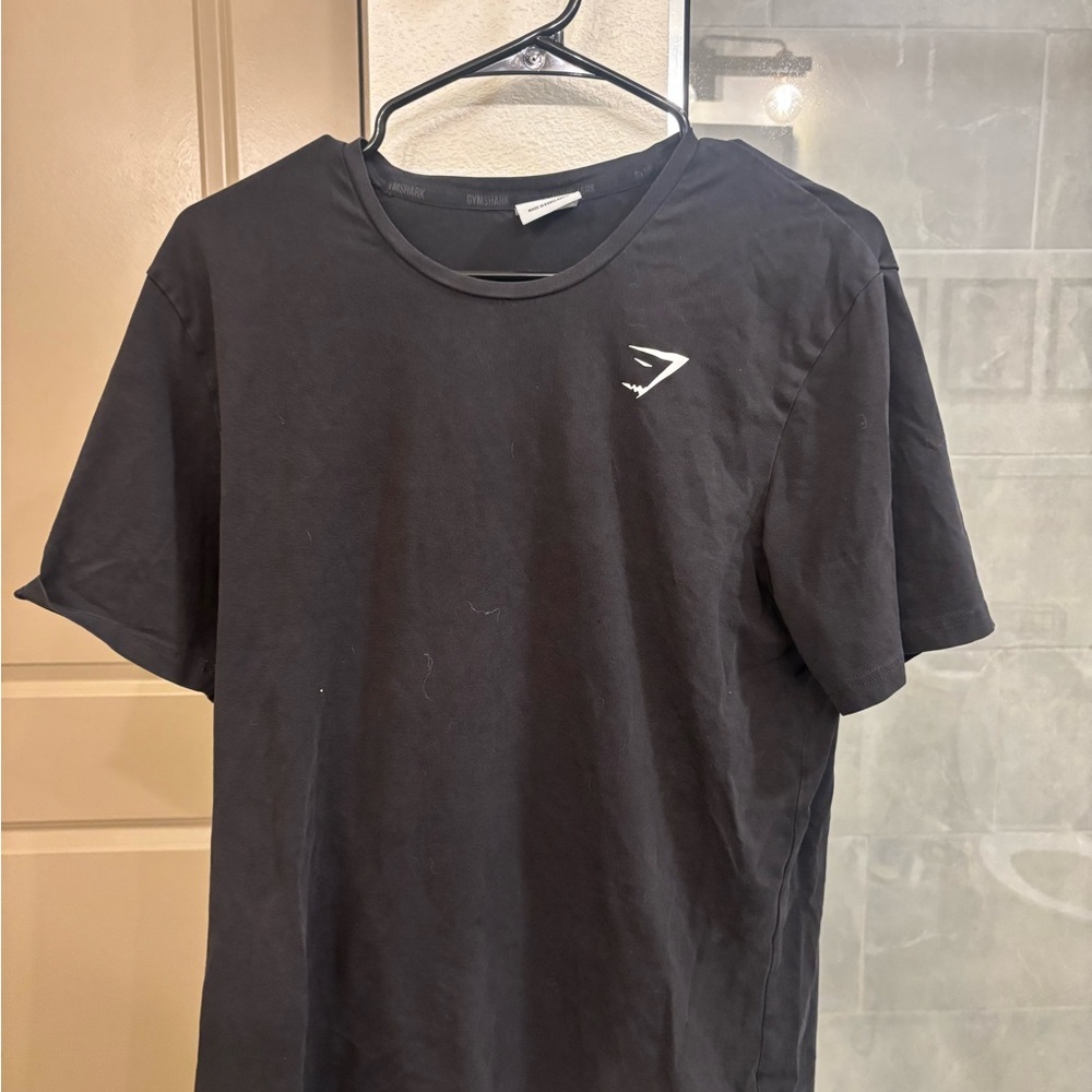 Gymshark Black Short Sleeve Logo Tee